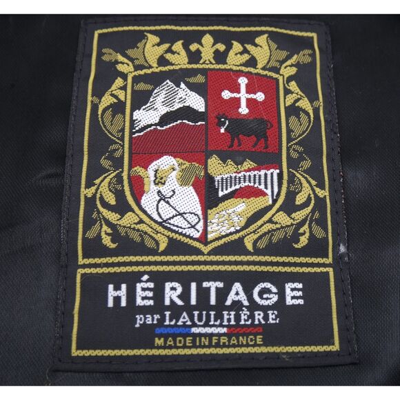 Laulhere France Heritage Beret | Black Wool, Embroidered Cat - Picture 4 of 4